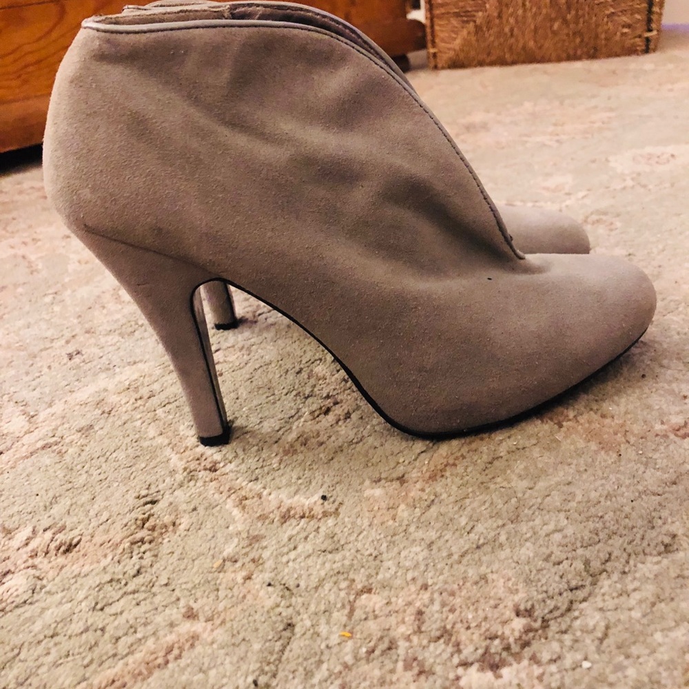 Gray Heeled Booties - image 3